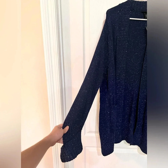 FINAL PRICE NWT Lane Bryant Navy Confetti Sweater Vest - Picture 2 of 9